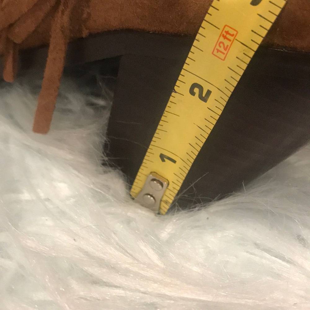 Sam Edelman fringe suede booties